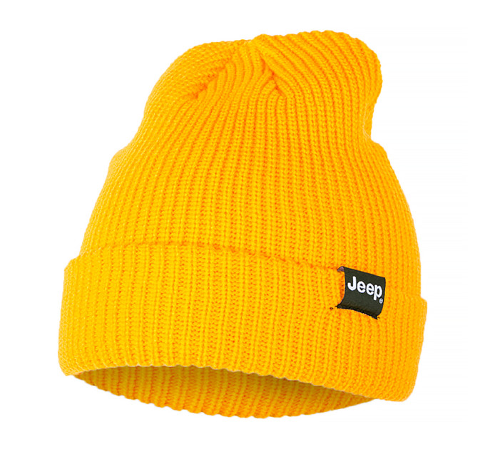 Чоловіча Шапка JEEP RIBBED TRICOT HAT WITH CUFF J22W Помаранчевий One size (O102600-Y247)