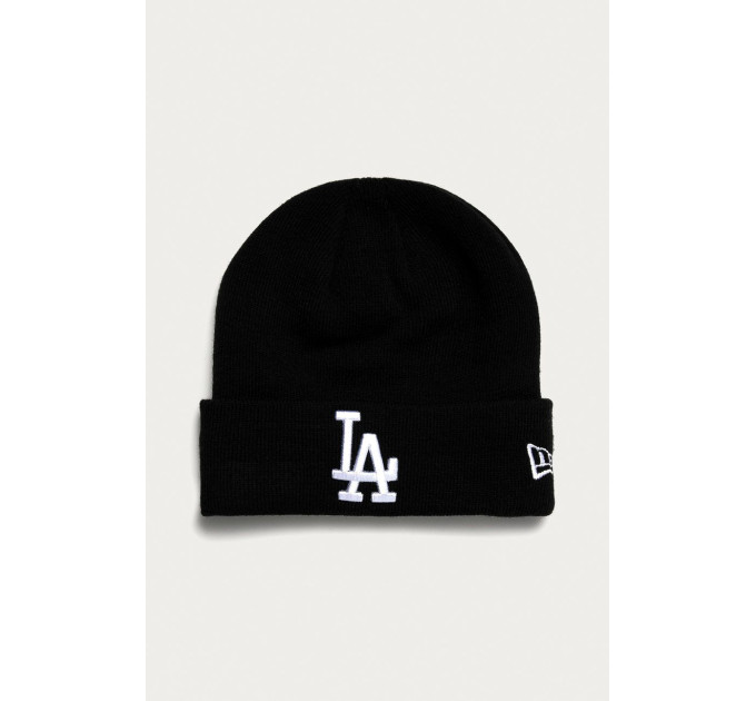 Шапка New Era MLB CUFF KNIT LA DODGERS Чорний One Size (7d12122730)