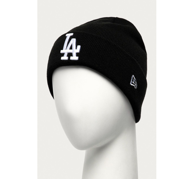 Шапка New Era MLB CUFF KNIT LA DODGERS Чорний One Size (7d12122730)