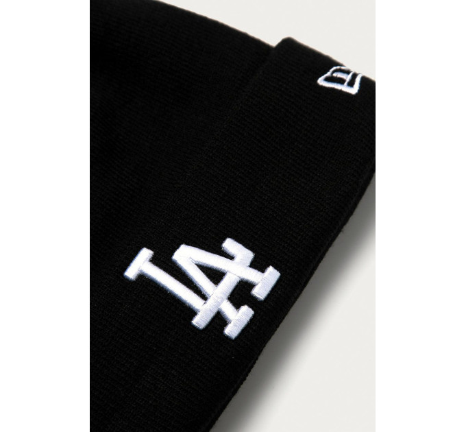 Шапка New Era MLB CUFF KNIT LA DODGERS Чорний One Size (7d12122730)