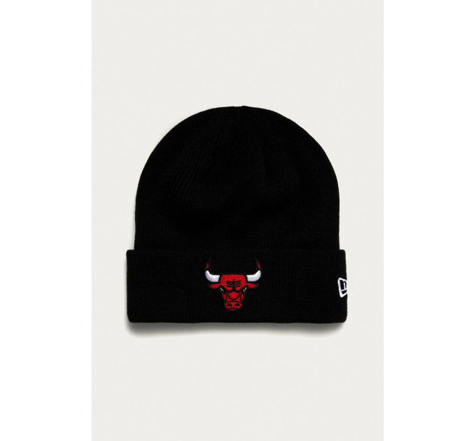 Шапка New Era ZIMOWA ESSENTIAL CUFF KNIT BULLS Чорний One Size (7d12156075)