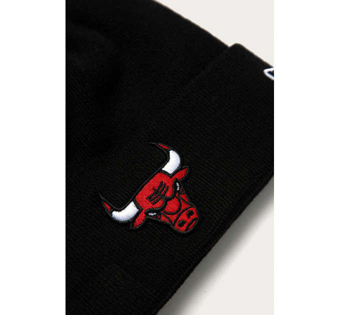 Шапка New Era ZIMOWA ESSENTIAL CUFF KNIT BULLS Чорний One Size (7d12156075)