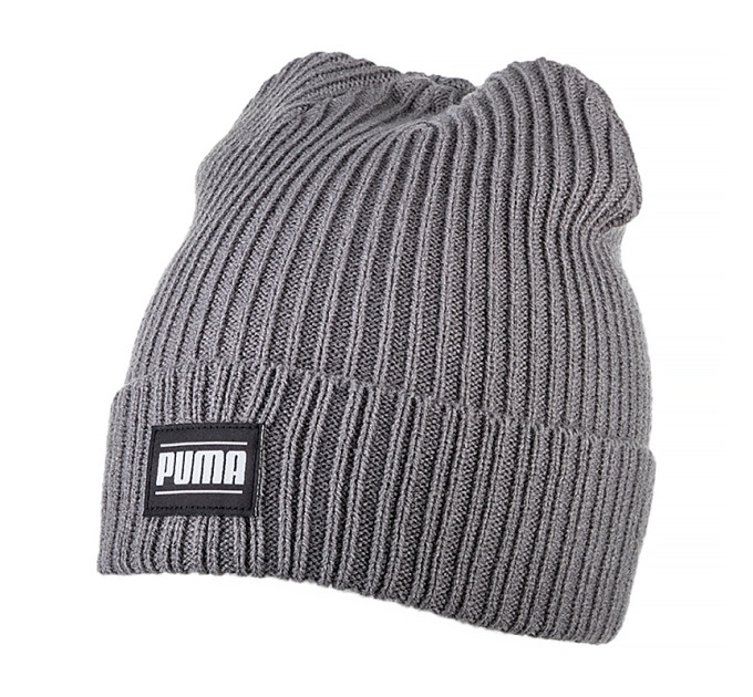 Шапка PUMA Ribbed Classic Cuff Beanie Сірий One size (7d2403803 One size)