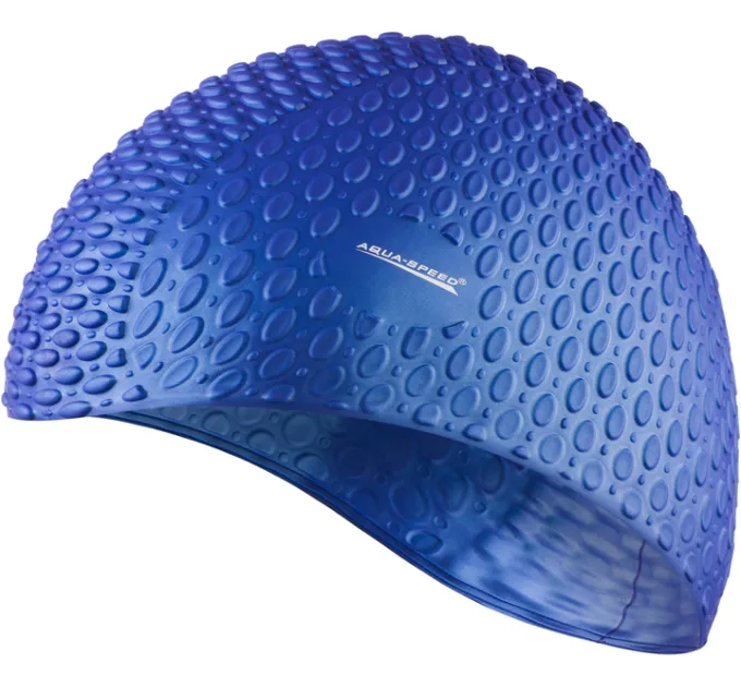 Шапка для плавання BUBBLE 102-10 (102-10)синій уні(5908217635778)
