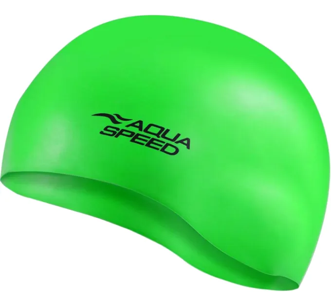 Шапка для плавання Aqua Speed MONO 6195 (111-11) салатовий Уні OSFM (5908217661951)