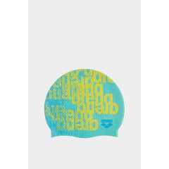 Шапочка для плавання Arena PRINT JR блакитний, жовтий Діт OFSM 94171-242