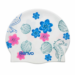 Доросла шапочка для плавання Renvo Kerio Shells Білий Уні OSFM (2SC150-0304)