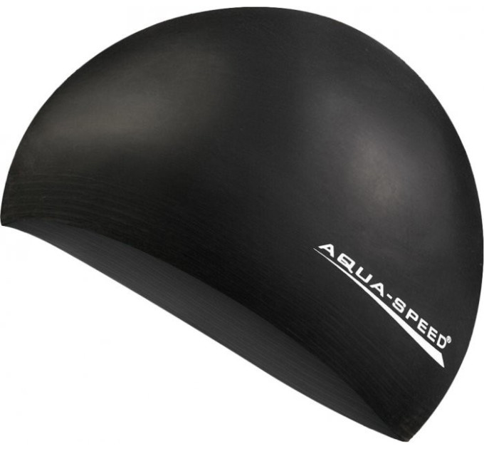 Шапка для плавання Aqua Speed SOFT LATEX 5729 (122-07) чорний Уні OSFM (5908217657299)