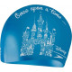Шапка для плавання Speedo SLOGAN PRT CAP JU блакитний, білий Діт OSFM 5053744543697