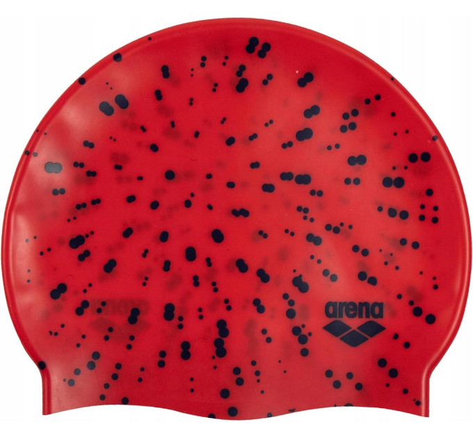 Шапка для плавання Arena PRINT JR червоний Діт OSFM 94171-232