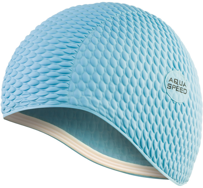 Шапка для плавання Aqua Speed BOMBASTIC 104-2 Світло-Блакитна (5908217645517)