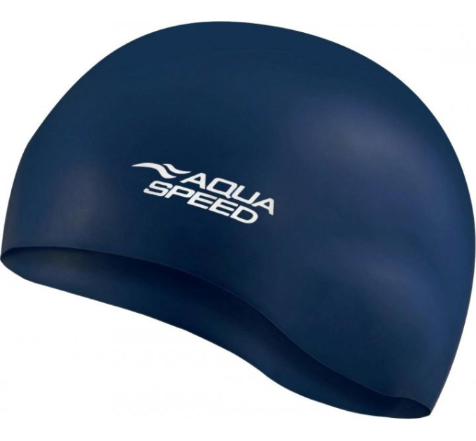 Шапка для плавання Aqua Speed MONO 6198 (111-22) темно-синій Уні OSFM (5908217661982)