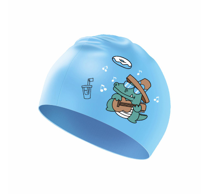 Дитяча Шапочка для плавання Renvo Levico JR Блакитний OSFM (1SC500-06)