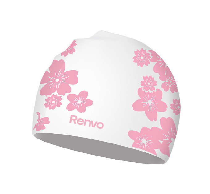Доросла Шапочка для плавання Renvo Selva Уні Білий Рожевий OSFM (2SC500-0305)