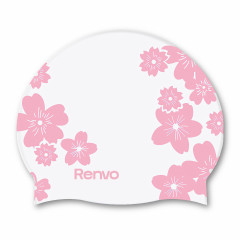 Доросла Шапочка для плавання Renvo Selva Уні Білий Рожевий OSFM (2SC500-0305)
