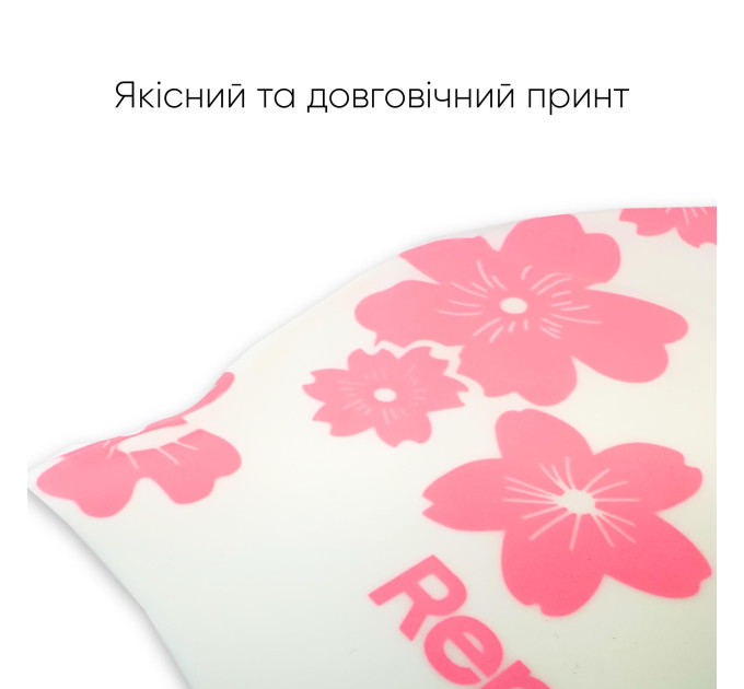 Доросла Шапочка для плавання Renvo Selva Уні Білий Рожевий OSFM (2SC500-0305)
