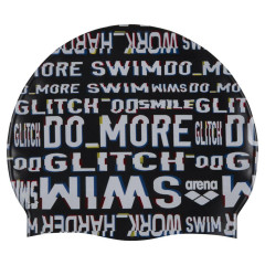 Шапка для плавання Arena PRINT JR чорний Діт OSFM 94171-220