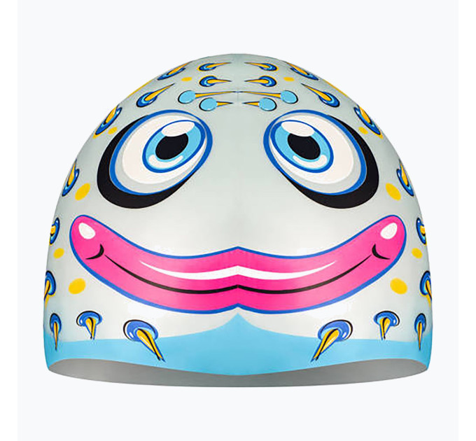 Шапка для плавання Aqua Speed ZOO FISH 8691 (115-02-fish) сірий Діт OSFM (5908217686916)