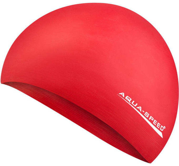 Шапка для плавання Aqua Speed SOFT LATEX 5732 Червона (5908217657329)