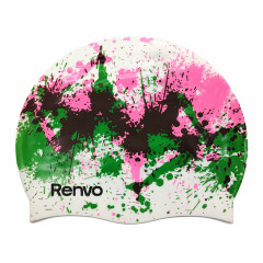 Доросла шапочка для плавання Renvo Kerio Splash Різнокольоровий Уні OSFM (2SC150-0314)