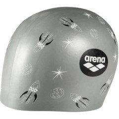 Шапка для плавання Arena POOLISH MOULDED ракети, срібло Уні OSFM 1E774-211