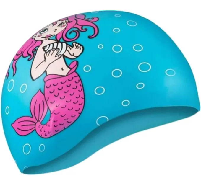 Шапка для плавання Aqua Speed KIDDIE Mermaid 1784 (142-Mermaid) блакитний Дет OSFM (5908217617842)