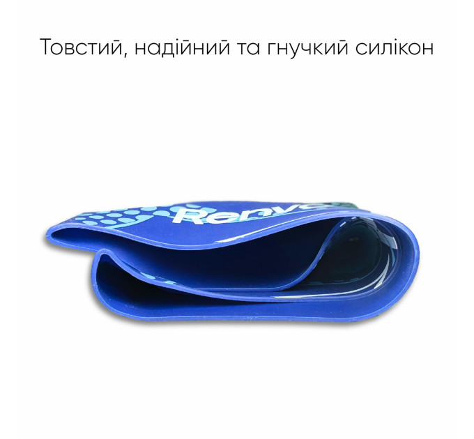 Доросла шапочка для плавання Renvo Kerio Triangles Синій Уні OSFM (2SC150-0403)