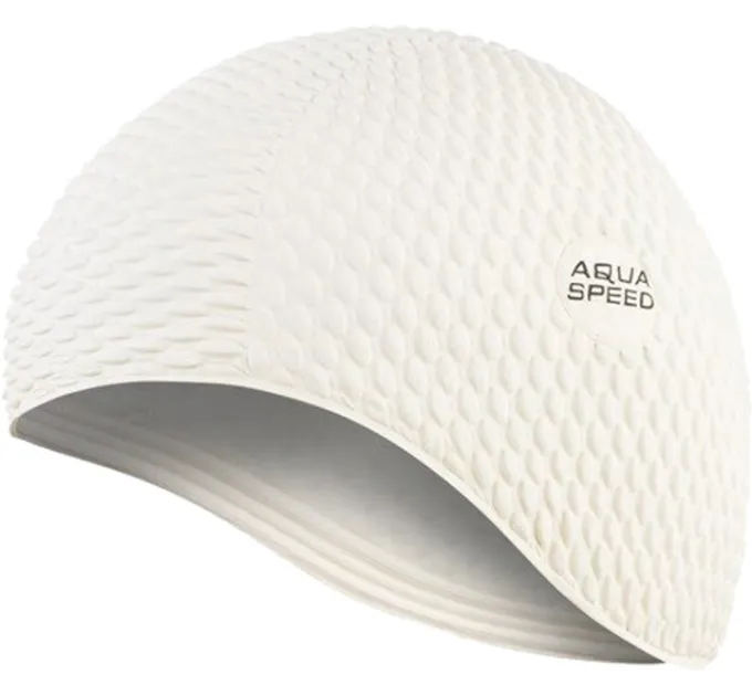 Шапка для плавання Aqua Speed BOMBASTIC 104-5 (104-05)білий Жіночий OSFM (5908217645548)