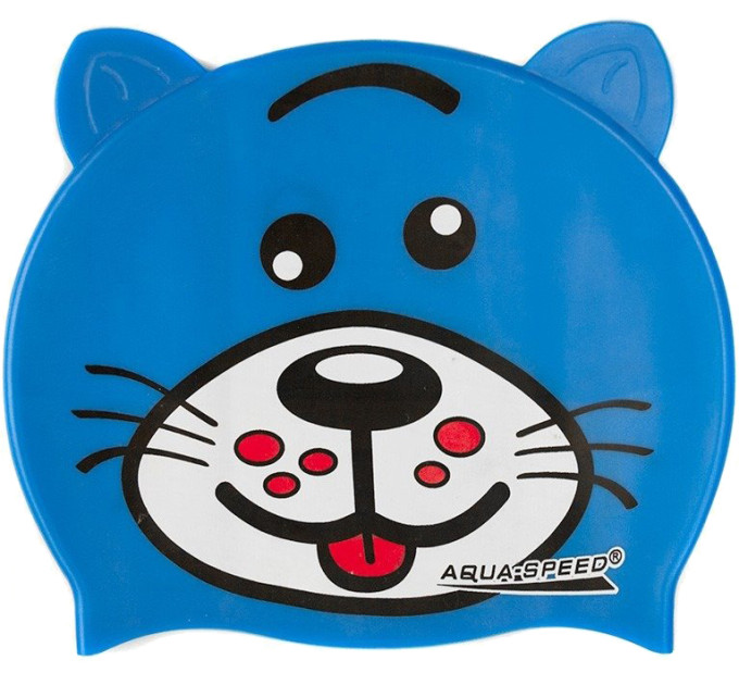 Шапка для плавання Aqua Speed ZOO DOG 5760 Синій рекс (5908217657602)