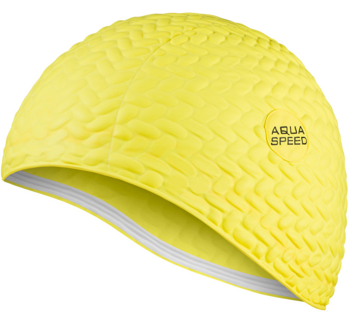 Шапка для плавання Aqua Speed BOMBASTIC TIC-TAC 5722 Жовта (5908217657220)