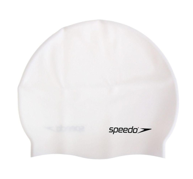 Дитяча шапочка для плавання Speedo FLAT SILCONE CAP TEAM JU Білий One Size (8-709931959-4)