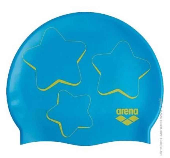 Шапка для плавання Arena PRINT JR блакитний Діт One Size 94171-135