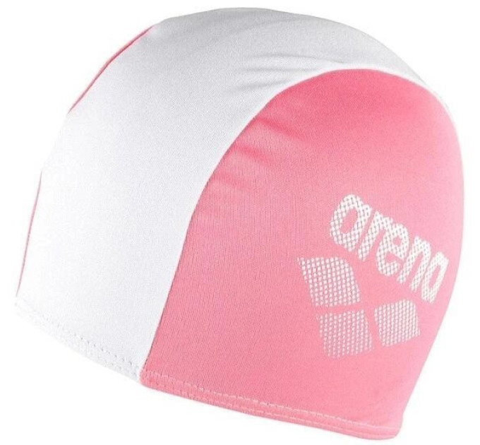 Шапка для плавання Arena POLYESTER II JR неоново-рожевий, білий Діт OSFM 002468-910