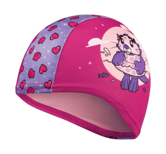 Шапка для плавання Speedo PRINTED POLYESTER CAP IU рожевий, фіолетовий Діт OSFM 8-1224114676
