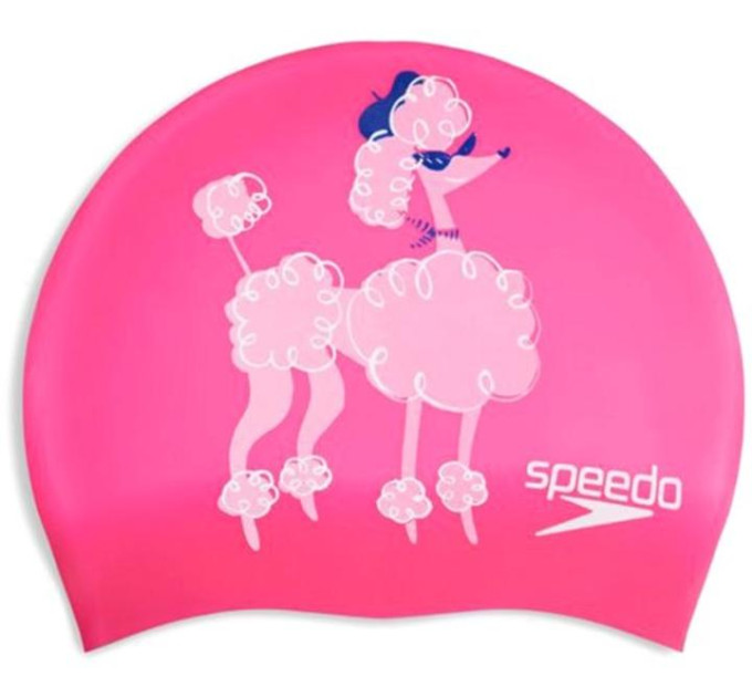 Шапка для плавання Speedo SLOGAN PRT CAP JU/JF/JM рожевий Діт OSFM 8-0838616719