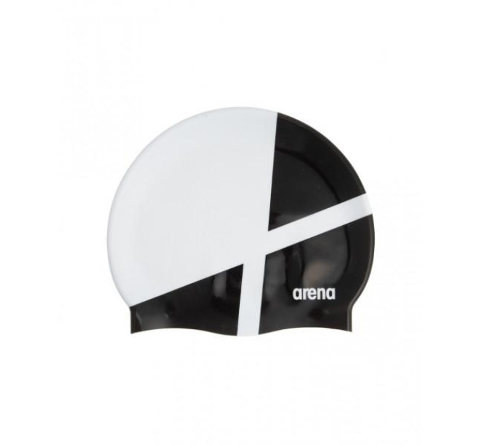 Шапка для плавання Arena ICONS TEAM STRIPE CAP білий, чорний Уні OFSM 001463-120