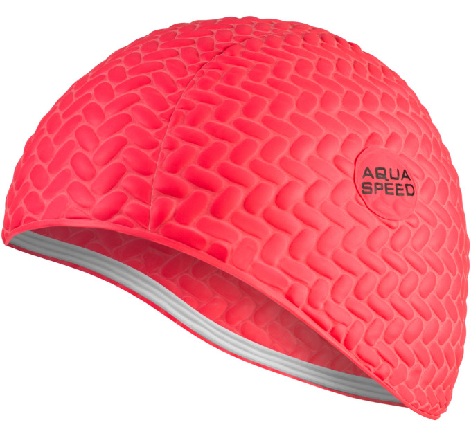 Шапка для плавання Aqua Speed BOMBASTIC TIC-TAC 5723 Червона (5908217657237)