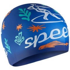 Шапка для плавання Speedo SLOGAN PRT CAP JU/JF/JM синій Діт OSFM 8-0838616700
