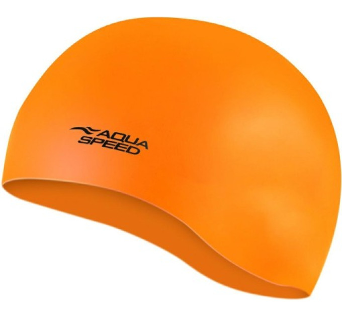 Шапка для плавання Aqua Speed MONO 6206 яскраво-жовтогарячий Уні OSFM (5908217691170)