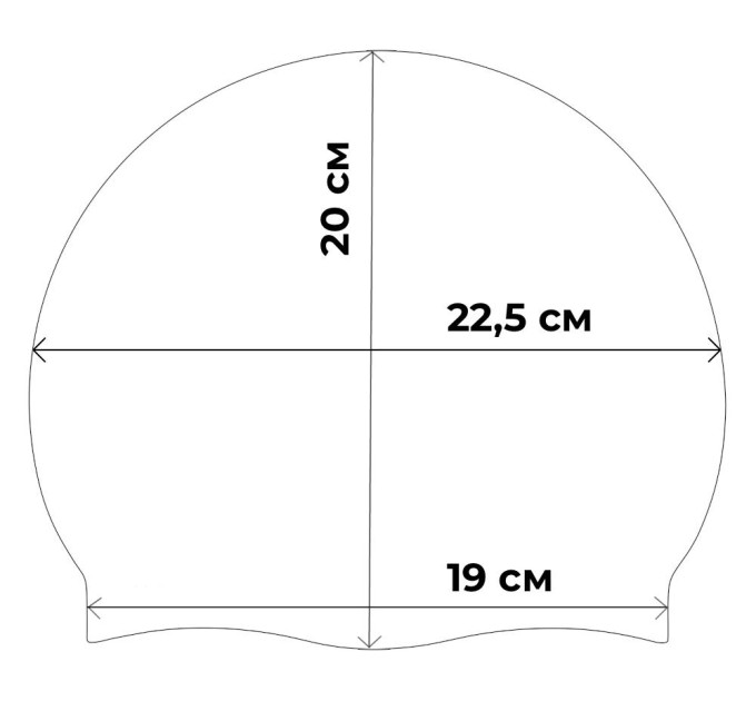 Доросла шапочка для плавання Renvo Amboni Синій Уні OSFM (2SC200-0410)