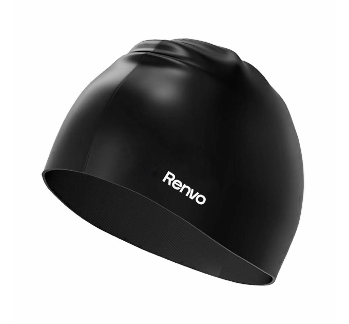 Доросла шапочка для плавання Renvo Keles чорний Уні OSFM (2SC100-01)