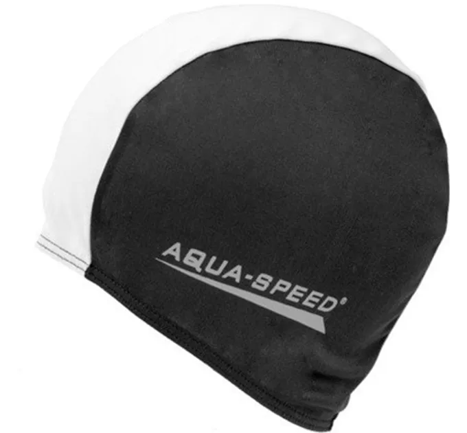 Шапка для плавання Aqua Speed POLYESTER CAP 5765 (091-57) чорний, білий Уні(5908217657657)