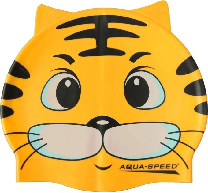 Шапка для плавання Aqua Speed ​​ZOO CAT 5529 жовтий кіт Діт OSFM 115-cat