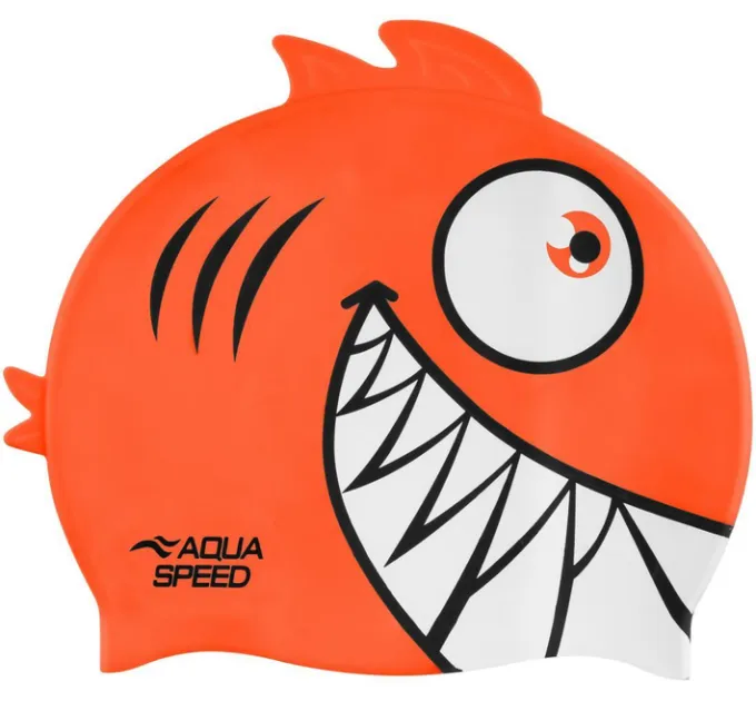 Шапочка для плавання Aqua Speed ZOO Pirana Піранья дитяча Помаранчевий OSFM (246-01) Шапочка для плавання Aqua Speed ZOO Pirana Піранья дитяча Помаранчевий OSFM (246-01)