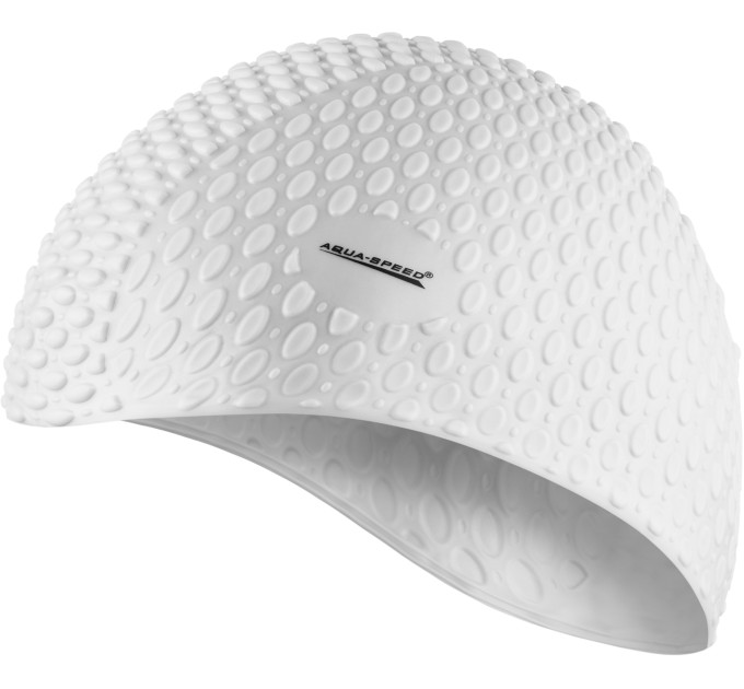Шапка для плавання Aqua Speed BUBBLE 102-05 Біла (5908217635754)