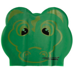 Шапка для плавання Aqua Speed ZOO CROCODILE LATEX 5713 Зелений крокодил (5908217657138)
