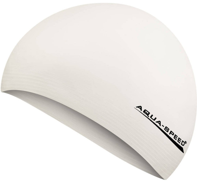 Шапка для плавання Aqua Speed Soft Latex 5728 (122-05) Біла (5908217657282)