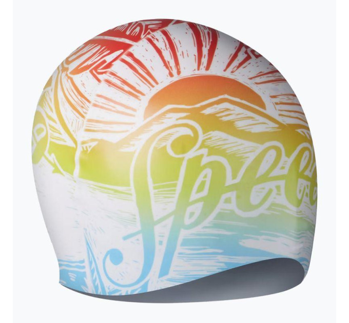 Шапка для плавання Speedo SLOGAN PRT CAP AU/AF/AM Різнокольоровий One Size (8-0838517394)