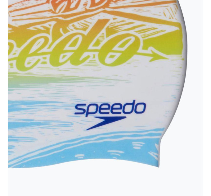 Шапка для плавання Speedo SLOGAN PRT CAP AU/AF/AM Різнокольоровий One Size (8-0838517394)