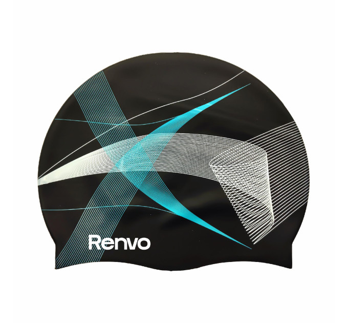Доросла шапочка для плавання Renvo Kerio Lines Чорний Уні OSFM (2SC150-0110)